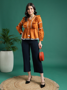 Trendy Exquisite Women's Readymade Office Wear O-Neck Solid Flared Cotton <b>Tank</b> <b>Tops</b> <b>Vintage</b> Style Bulk Prices Wholesale - Product Image 2