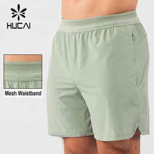 Pantalones cortos de gimnasio para hombre de poliéster 100%, pantalones cortos de entrenamiento de cintura media con logotipo personalizado, atuendo deportivo informal para correr - Product Image 5