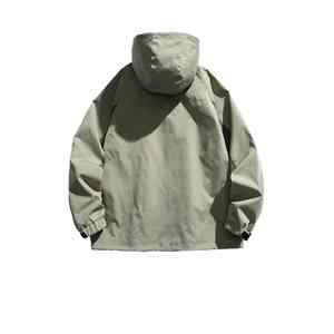 Veste d'hiver pour homme, idéale pour l'extérieur, en noir uni, avec un dessus blanc brillant, col montant, respirante, style HIGH STREET, pour l'automne - Product Image 5