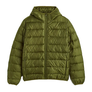 Op renrending inter rrival Men Live Reen olour ylon ataterial uilted iipper omombrer acket - Product Image 5