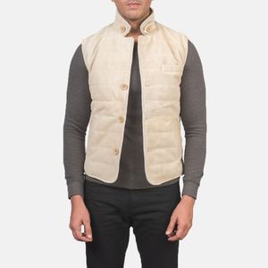 Chaleco de cuero profesional para hombre hecho en Pakistán con chaqueta de invierno estilo Formal sin mangas prendas de vestir exteriores motocicleta de moda - Product Image 6