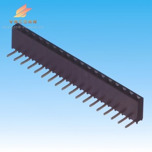 Fabricant vietnamien d'en-tête femelle d'extrémité en U de 2.54MM avec pied centipède à broche mal alignée pour connecteurs plats Flex FFC et FPC - Product Image 5