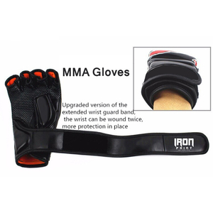 Gants de MMA et de boxe professionnels en cuir PU personnalisés de haute qualité meilleur équipement d'entraînement pour les arts martiaux - Product Image 4