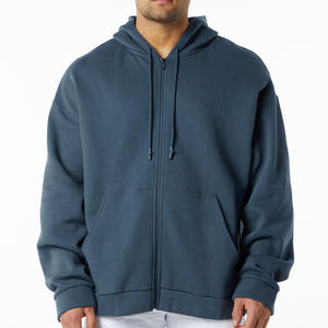 Vente en gros OEM sweat à capuche avec fermeture éclair dernier modèle pour homme sweat à capuche coupe-vent anti-rétrécissement pour homme avec design personnalisé couleurs du logo - Product Image 1