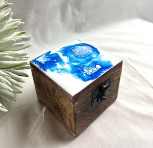 Boîte de rangement bois de manguier unique vente chaude cadeaux et artisanat boîtes en bois signes muraux fabriqués en inde - Product Image 2