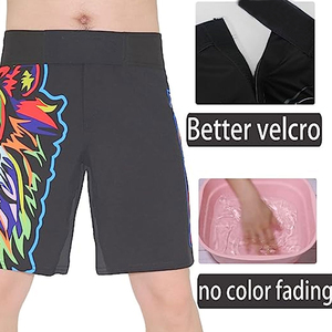 Shorts de course respirants pour hommes en gros, MMA, boxe, fitness, sport, 100% polyester, lavage à la main, shorts de compression - Product Image 2