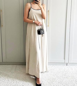 Robes longues en coton et lin élégantes pour femmes, vêtements de fusion ethnique respirants pour les festivals, sorties décontractées et confort d'été - Product Image 6