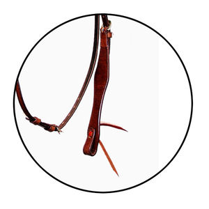 Premium Adjustable Western <b>Leather</b> Horse Bridle Durable Headstall for Riding Training and Shows - Product Image 6