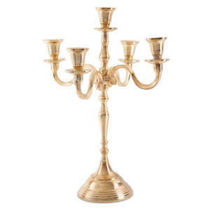 Articles de fête Décoration de table Lumières 5 bras Candélabre Design unique Métallique Argent Ware Hôtels Bougie Pot Candélabre Pièce maîtresse - Product Image 2