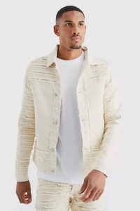 Veste en jean sur mesure de haute qualité pour hommes Veste en jean tendance de gros au design personnalisé pour hommes - Product Image 5