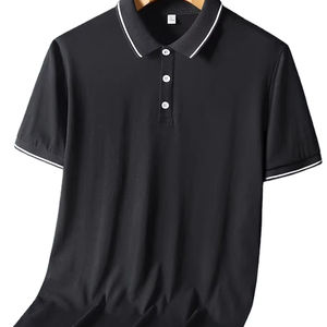 เสื้อโปโลผ้าฝ้ายขนาดพลัสไซส์สำหรับผู้ชายเสื้อกีฬาลำลองระบายอากาศโลโก้ตามสั่งแฟชั่นแนวสตรีทไซส์พิเศษ - Product Image 1