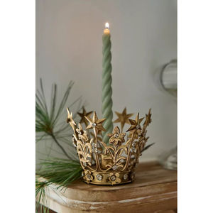 Couronne décorative en métal forgé à la main, idéale pour la maison, les fêtes, les festivals, la décoration de table de ferme, Noël - Product Image 5