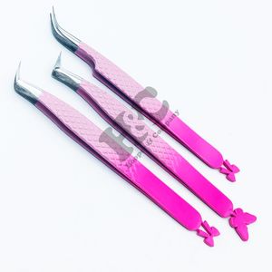 Pince à épiler extension de cils personnalisée pince à épiler nouveau style boîte à cartes gratuite outil de beauté durable en acier inoxydable avec logo gratuit vison - Product Image 6