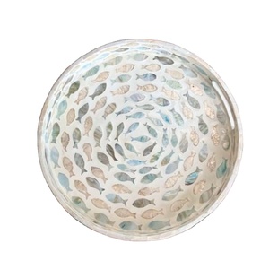 Décor élégant plateaux de service nacre décor de table plateaux de service alimentaire célébration de l'Aïd plateaux de serveur de dessert au chocolat - Product Image 1