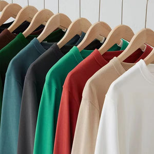 Camiseta de Hombre Personalizada de Alta Calidad, 100% Algodón Tejido, Estilo Urbano, Hombros Caídos, Logotipo Impreso, Peso Pesado - Product Image 3