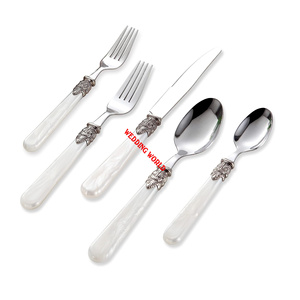 Set of Five Metal Cutlery Excellent Quality handmade Flatware <b>Caddy</b> Customized Size Designer Metal Cutlery - Product Image 5