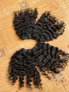 Mechones de cabello Natural rizado vietnamita, extensiones de cabello humano sin procesar con cutícula, envío rápido - Product Image 4