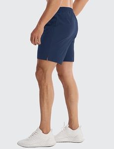 Short d'entraînement en coton à motif solide pour homme avec taille élastique et fermeture à cordon de serrage Tissu doux et respirant pour la salle de sport à porter au quotidien - Product Image 4