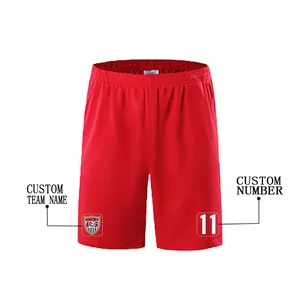 Personalizado 100% algodón Color sólido diseñado Logo Shorts gimnasio al aire libre Jogging Unisex deportes pantalones cortos con bolsillos sueltos cortos - Product Image 5