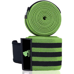 Bandes de genou réglables et personnalisables pour haltérophilie, robustes, avec soutien élastique, pour la gym - Product Image 3