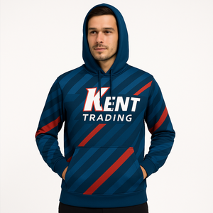 Sudadera con capucha de poliéster 100% totalmente sublimada personalizada, ropa de calle transpirable y duradera, ropa deportiva para equipos promocionales, OEM - Product Image 4