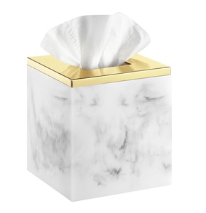 Boîte à mouchoirs en métal au design vintage de luxe Nouveau porte-serviettes décoratif pour table à manger de cuisine et mariage. - Product Image 6