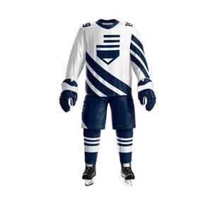 Uniforme de Hockey sobre hielo con sublimación, uniforme personalizado con número y nombre de equipo, varios diseños, hecho por Qito internacional - Product Image 6