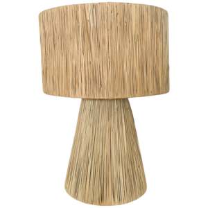 Lámpara de Mesa de Bambú Estilo Costero para Dormitorio, con Batería, Diseño Clásico - Product Image 1