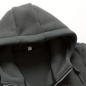 Sweat-shirt à capuche oversize pour homme avec fermeture éclair, broderie de logo personnalisé, style tendance, imprimé, automne - Product Image 6