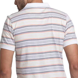 Polos de hombre ligeros y estirables/material teñido liso y de secado rápido hecho polos de hombre - Product Image 5