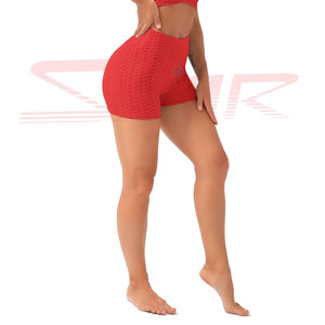 Pantalones cortos de alta calidad para mujer, verano, gimnasio, Fitness, botín, moda, cintura alta, pantalones cortos de Yoga, tela transpirable, gran oferta - Product Image 2