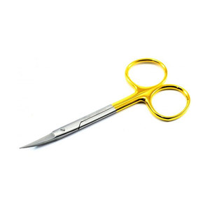 Ciseaux chirurgicaux à iris en acier inoxydable Ciseaux de chirurgie dentaire à pointe droite et incurvée 10cm Instruments médicaux - Product Image 5