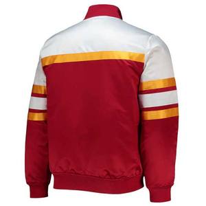 Chaqueta Versity Bomber de satén de nuevo estilo personalizado, chaqueta de béisbol universitaria de seda bordada personalizada, Pakistán - Product Image 6