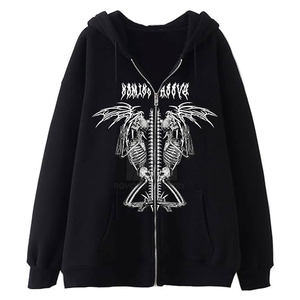 Sudadera Corta Personalizada con Logotipo OEM, Estampado Completo, Pedrería, Tejido Grueso de 500 GSM - Product Image 1