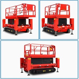 Plateforme élévatrice mobile autopropulsée sur chenilles, à ciseaux, hydraulique et électrique, pour véhicules, de 4m à 16m - Product Image 2
