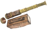 Télescope portable vintage Dollond London de 1920, en laiton, 16 pouces, grossissement 10x, jumelles nautiques antiques pour l'observation des oiseaux en extérieur