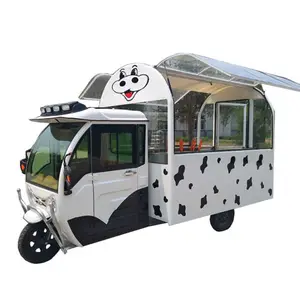 3-Rad-Elektrofahrrad Verkauf Hot Dog Dreirad Imbisswagen/Anpassbares neues Design Straßen-Dreirad-Lebensmittelauslieferungswagen