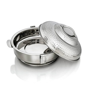 El calentador de alimentos más vendido de la mejor calidad, cazuela de diseñador con acabado brillante, suministros de Hotel, mesa redonda decorativa de lujo. - Product Image 1