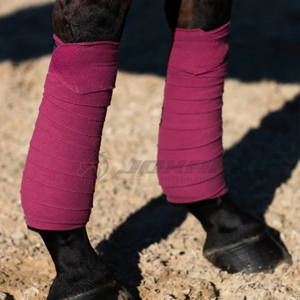 Envolturas de polo de caballo de lana transpirable, vendaje elástico fuerte para entrenamiento, ejercicio y prevención de lesiones, envolturas/vendajes de polo de caballo - Product Image 5