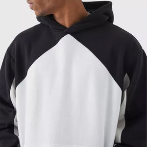 Venta al por mayor nuevos hombres de alta calidad anti-pilling pulóver con capucha de moda impreso en blanco Panel bordado Technics OEM compatible - Product Image 2