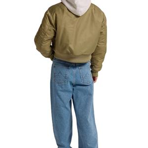 Impression de logo personnalisé respirant manches complètes de haute qualité matériau en polyester personnalisé blousons bombardiers pour femmes vêtements de rue - Product Image 2