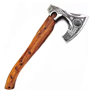 Industrial Grade Premium Quality Multifunctional Viking <b>Axe</b> Handmade Carbon Steel with Wood <b>Handle</b> Latest Arrival Wholesale - Product Image 2