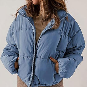 Veste d'hiver personnalisée pour femmes, service OEM, design respirant et coupe-vent, vestes matelassées confortables pour femmes - Product Image 3