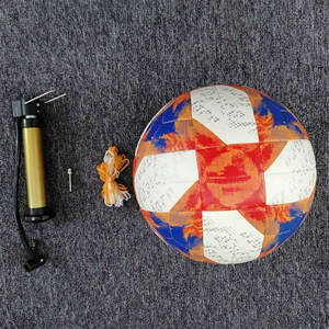 Wholesale Best Selling Customized Logo Pu <b>Leather</b> <b>Football</b> / New Design Solid Color Pu <b>Leather</b> <b>Football</b> - Product Image 4