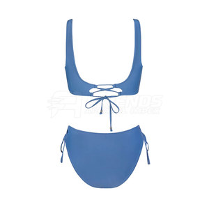 Ensemble de bikini décontracté pour femmes, léger, écologique, en spandex/polyester, maillot de bain élégant deux pièces, tenue de plage confortable - Product Image 2