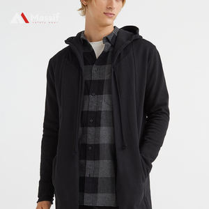 Sudadera con capucha de algodón de talla grande de alta calidad con bolsillos Impresión de lavado ácido personalizada Temporada de otoño Teñido liso - Product Image 2