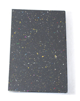 Carnet de notes de Noël brillant Mica tacheté A5 Journal Journal fait à la main papier de coton recyclé couverture rigide couleur noire carnet de notes
