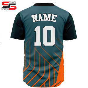OEM personalizable mujeres malla porristas venta al por mayor rayas personalizado aparejos sarga hombres reversible personalizado béisbol Jersey - Product Image 6