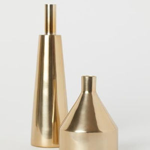 Venta al por mayor logotipo personalizado diseño moderno florero de boda alto acabado dorado centro de mesa de metal con embalaje personalizado - Product Image 1