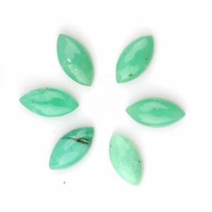 หินคริโซเพรสสีเขียวครีมธรรมชาติอัญมณีหลวม7X14มม. ทรงโค้งหลังเรียบปรับเทียบสำหรับการทำเครื่องประดับ - Product Image 2